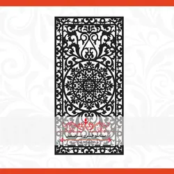 ورق برش لیزر طرح رامیلا2 - درب لیزری cnc ، درب فلزی ، درب فرفورژه ، نرده فرفورژه