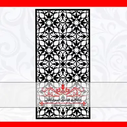 ورق برش لیزر طرح فرنیا - درب لیزری cnc ، درب فلزی ، درب فرفورژه ، نرده فرفورژه