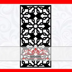 ورق برش لیزر طرح سپهر - درب لیزری cnc ، درب فلزی ، درب فرفورژه ، نرده فرفورژه
