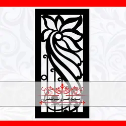 ورق برش لیزر طرح سلنا - درب لیزری cnc ، درب فلزی ، درب فرفورژه ، نرده فرفورژه