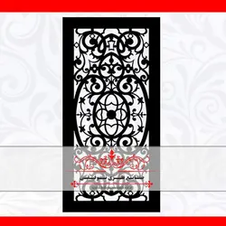 ورق برش لیزر طرح دینا 1 - درب لیزری cnc ، درب فلزی ، درب فرفورژه ، نرده فرفورژه