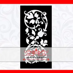 ورق برش لیزر طرح بنیتا - درب لیزری cnc ، درب فلزی ، درب فرفورژه ، نرده فرفورژه
