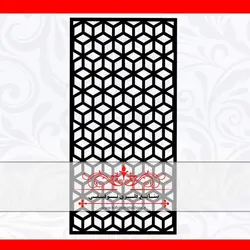 ورق برش لیزر طرح باستیان - درب لیزری cnc ، درب فلزی ، درب فرفورژه ، نرده فرفورژه