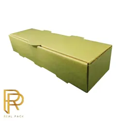 جعبه ساندویچ درب پیتزایی مقوای ایفلوت بدون چاپ (100عددی) - گروه تولیدی رئال پک