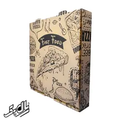 جعبه پیتزا تک نفره سایز 24 ایفلوت طرح عمومی (100عددی) - گروه تولیدی رئال پک