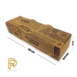 جعبه ساندویچ درب پیتزایی مقوای ایفلوت سایز 29 طرح عمومی (100عددی) - قیمت ۸ آبان - صنایع چاپ و بسته بندی رئال پک