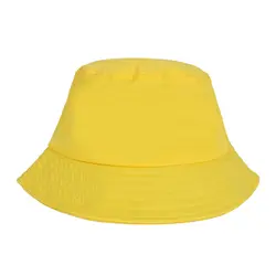 کلاه باکت ساده زرد