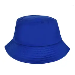 کلاه باکت ساده آبی پر رنگ