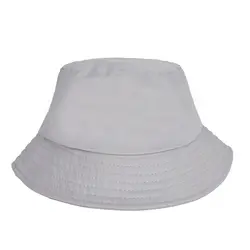 کلاه باکت ساده طوسی روشن