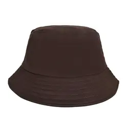 کلاه باکت ساده قهوه ای
