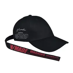 کلاه بیسبالی بند دار ، نوشته دار مشکی و صورتی