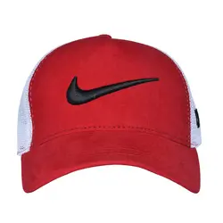 کلاه پشت تور اسپرت nike سفید و قرمز