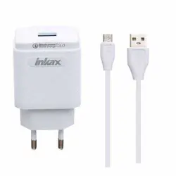 شارژر دیواری اینکاکس مدل CD-53 به همراه کابل تبدیل microUSB - فروشگاه اینترنتی کاشان کالا