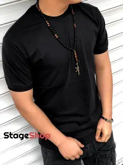 تیشرت ساده جنس نخ و پنبه کیفیت عالی