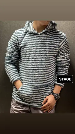 هودی تدی راه راه ارزان و نرم و لطیف