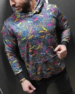 هودی سوییت چاپی پلنگی و طرحدار