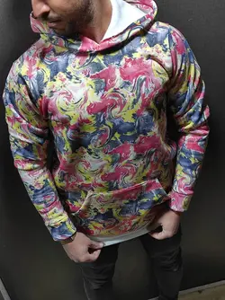 هودی فول چاپ مدل میکس رنگی