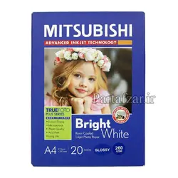 کاغذ گلاسه میتسوبیشی ۲۶۰گرم سایزA4