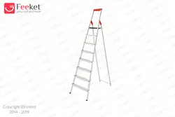 نردبان خانگی 8 پله بهمن | فروشگاه اینترنتی فیکت | مرجع صنایع فلزی