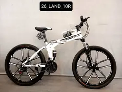 دوچرخه تاشو اسپورت 10پره-سایز 26 برند -برندسوپرگلد