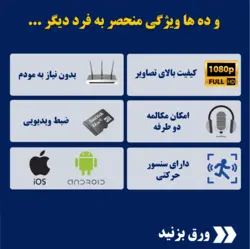 دوربین لامپی 360 درجه پانوراما