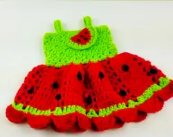 آموزش بافت لباس یلدا بصورت فیلم رج به رج همراه با رفع اشکال