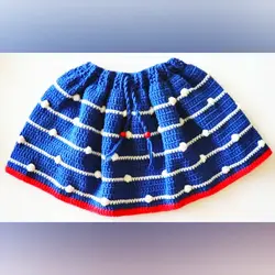 اموزش بافت دامن دونه فندقی بصورت فیلم رج به رج همراه با رفع اشکال وسایزگیری