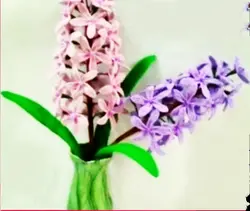 اموزش بافت گل سنبل بصورت فیلم رج به رج همراه با رفع اشکال