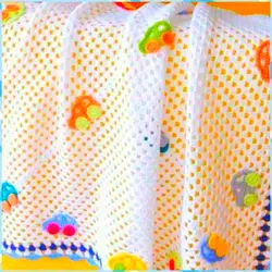 اموزش پتو روتختی بچه بصورت فیلم رج به رج همراه با رفع اشکال