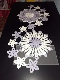 رومیزی قلاب بافی