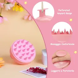برس کف سر سیلیکونی اصل(ارسال رنگ رندوم)