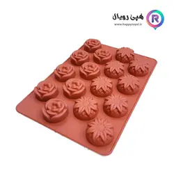 قالب سیلیکونی رز و آفتابگردان - فروشگاه هپی رویال - لوازم قنادی