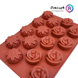 قالب سیلیکونی رز و آفتابگردان - فروشگاه هپی رویال - لوازم قنادی