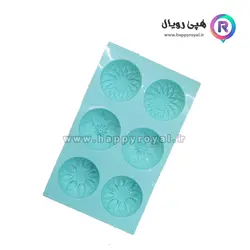 قالب سیلیکونی گل ۶ تایی