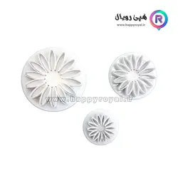 کاتر فشاری گل مینا ۳ تایی