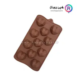 قالب شکلات طرح قلب اوریگامی