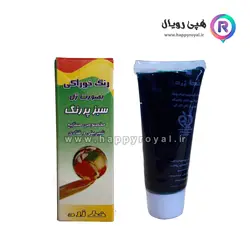 رنگ ژله‌ای سبز پر نگ خط زرد