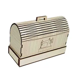 ماکت چرخ خیاطی قدیمی کاور دار