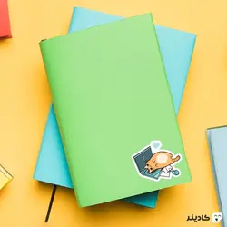 استیکر لپ تاپ کول طوری - گربه در حال کد زدن