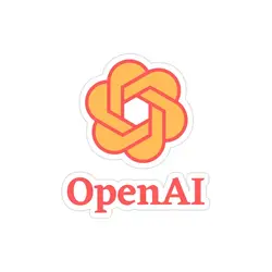 استیکر لپ تاپ شرکت open ai - کمپانی هوش‌ مصنوعی چت‌ جی‌پی‌تی