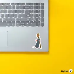 استیکر لپ تاپ کول طوری - موش سرآشپز