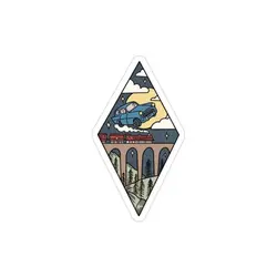 استیکر لپ تاپ کول طوری - ماشین پرنده