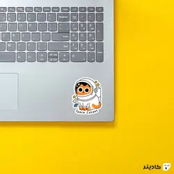 استیکر لپ تاپ کول طوری - گربه فضانورد