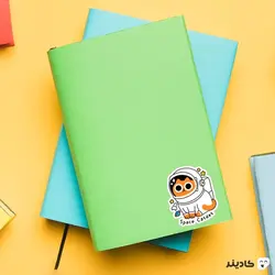 استیکر لپ تاپ کول طوری - گربه فضانورد