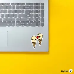 استیکر لپ تاپ کول طوری - اسکلت بستنی
