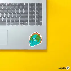 استیکر لپ تاپ کول طوری - زمین در حال سوختن!