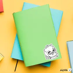 استیکر لپ تاپ کول طوری - گربه در اسکلت