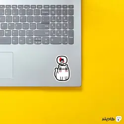 استیکر لپ تاپ کول طوری - گربه بامزه