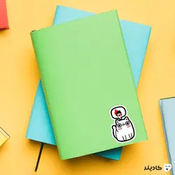 استیکر لپ تاپ کول طوری - گربه بامزه