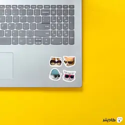استیکر لپ تاپ کول طوری - گربه‌های گنگستر